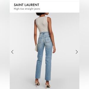 Saint Laurent High-Rise Straight Jeans in Blue – Size 27
Make me an offer!